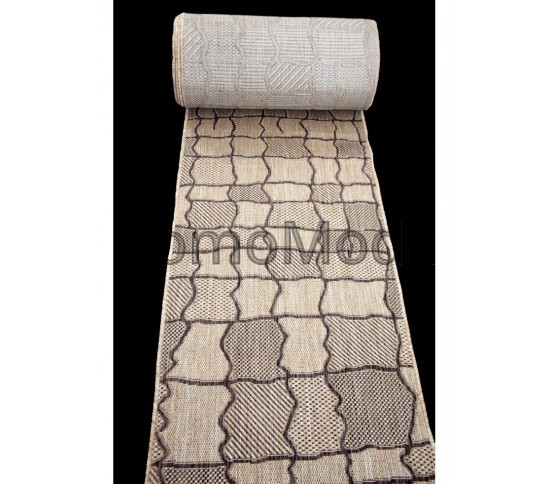 Синтетична килимова доріжка ILLUSION OUTDOOR 21 594 , BEIGE BROWN - Висока якість за найкращою ціною в Україні